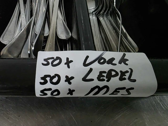 Mes, lepel en vork bestekset (50x) - afbeelding 2 van  4