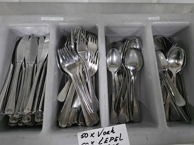 Mes, lepel en vork bestekset (50x) - afbeelding 2 van  4
