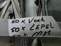 Mes, lepel en vork bestekset (50x) - afbeelding 3 van  4