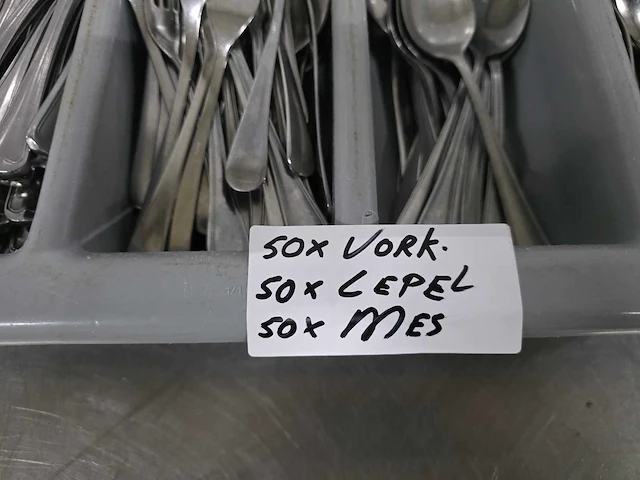 Mes, lepel en vork bestekset (50x) - afbeelding 2 van  4