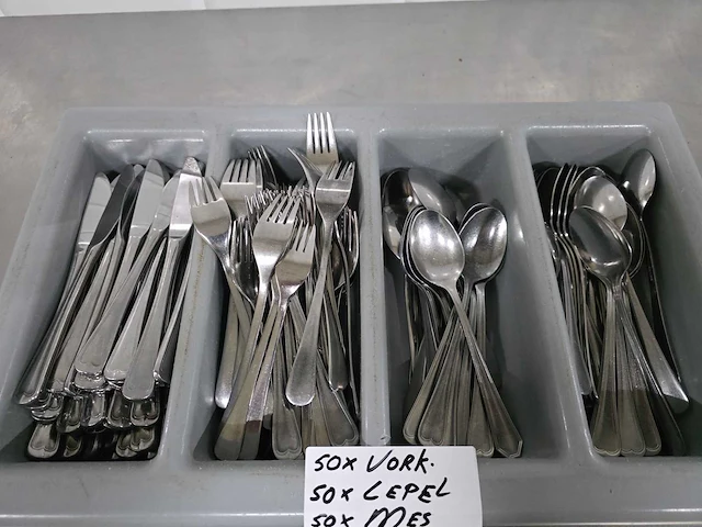 Mes, lepel en vork bestekset (50x) - afbeelding 3 van  4