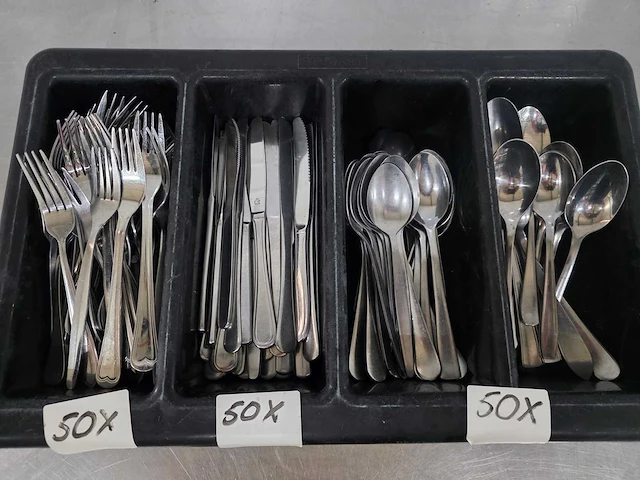 Mes, vork en lepel bestekset (50x) - afbeelding 4 van  4
