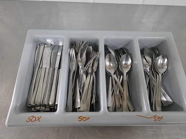 Mes, vork en lepel bestekset (50x) - afbeelding 3 van  4