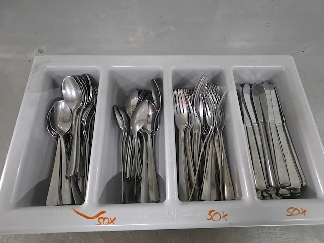 Mes, vork en lepel bestekset (50x) - afbeelding 1 van  6