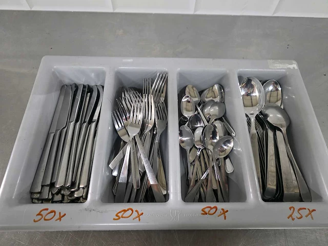 Mes, vork en lepel bestekset (50x) - afbeelding 1 van  6