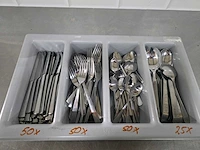 Mes, vork en lepel bestekset (50x) - afbeelding 1 van  6
