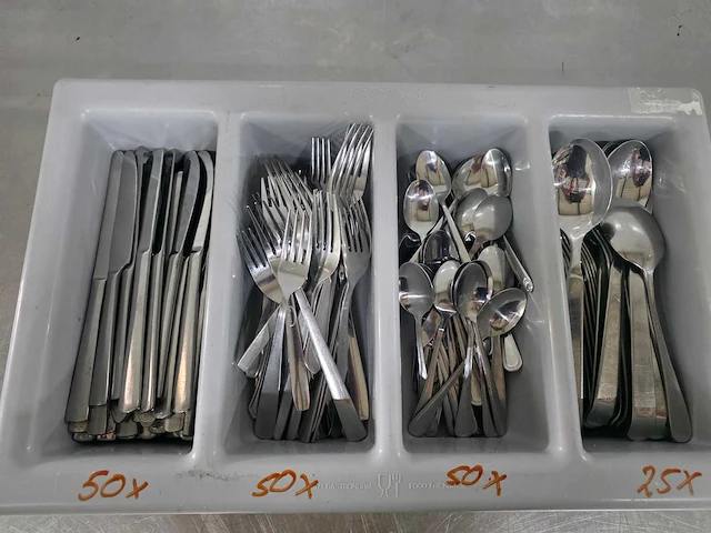 Mes, vork en lepel bestekset (50x) - afbeelding 2 van  6