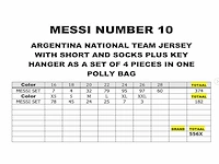 Messi - number 10 - return goods (554x) - afbeelding 8 van  8