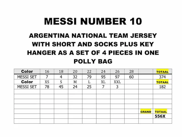 Messi - voetbaltenue - giftset kids (556 stuks) - afbeelding 6 van  8