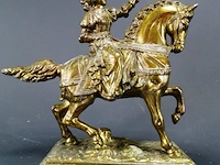 Messing ridder te paard - afbeelding 2 van  5