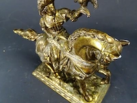 Messing ridder te paard - afbeelding 4 van  5