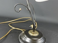 Messing tafellamp met opaline kap - afbeelding 4 van  5