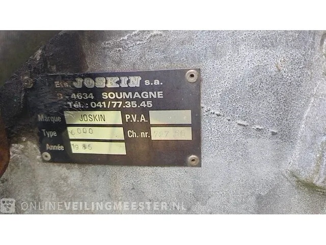 Mesttank met zodenbemester joskin, 6000, bouwjaar ca 1985 - afbeelding 48 van  52