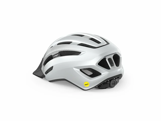 Met downtown mips fietshelm mannen & vrouwen ebike/ trekking maat m/l (5861cm)glossy wit - afbeelding 1 van  4