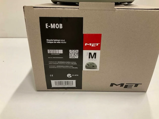 Met e-mob fietshelm adult maat m - afbeelding 2 van  3