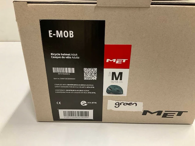 Met e-mob fietshelm adult maat m - afbeelding 3 van  3