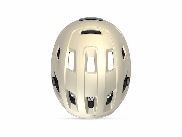 Met e-mob fietshelm maat l 58-61cm nta8776 vanilla ice - afbeelding 4 van  5