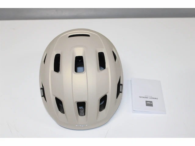 Met e-mob fietshelm maat l 58-61cm nta8776 vanilla ice - afbeelding 5 van  5