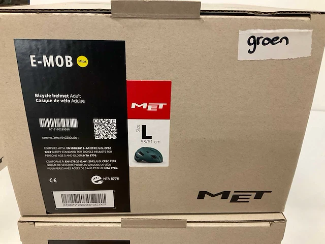 Met e-mob fietshelm maat l - afbeelding 4 van  4