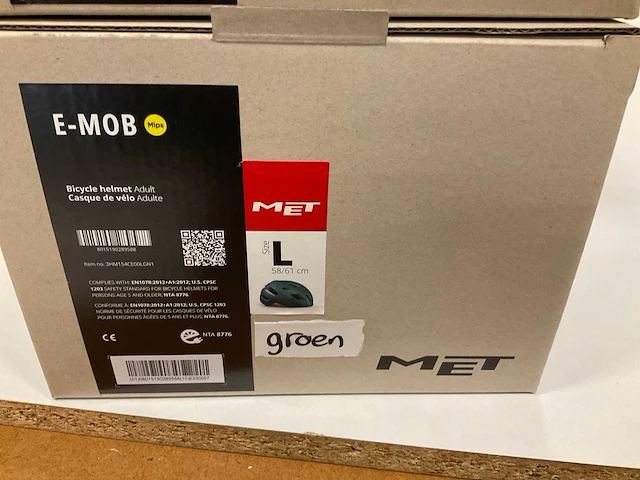 Met e-mob fietshelm maat l - afbeelding 4 van  4