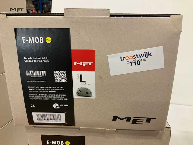 Met e-mob fietshelm maat l - afbeelding 4 van  4