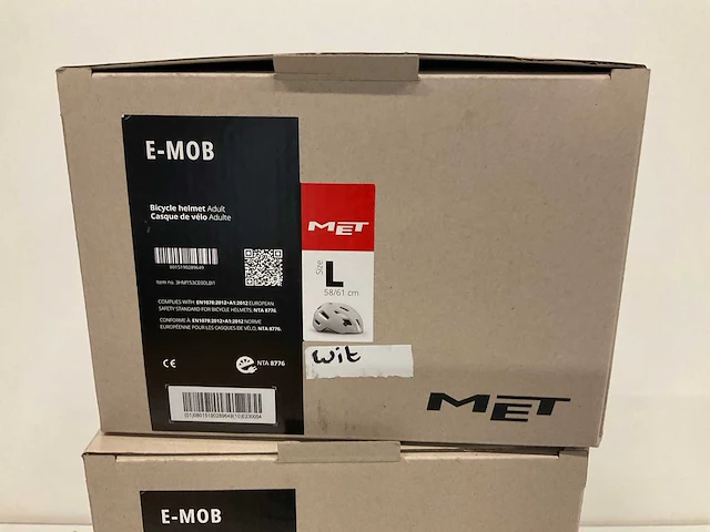 Met e-mob fietshelm maat l - afbeelding 4 van  4
