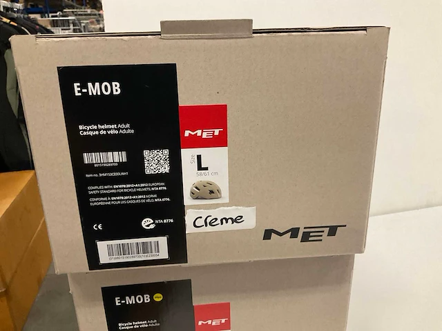 Met e-mob fietshelm maat l - afbeelding 4 van  4