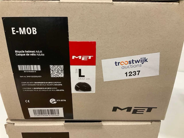 Met e-mob fietshelm maat l - afbeelding 4 van  4