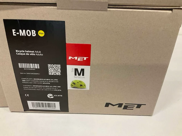 Met e-mob fietshelm maat m - afbeelding 4 van  4