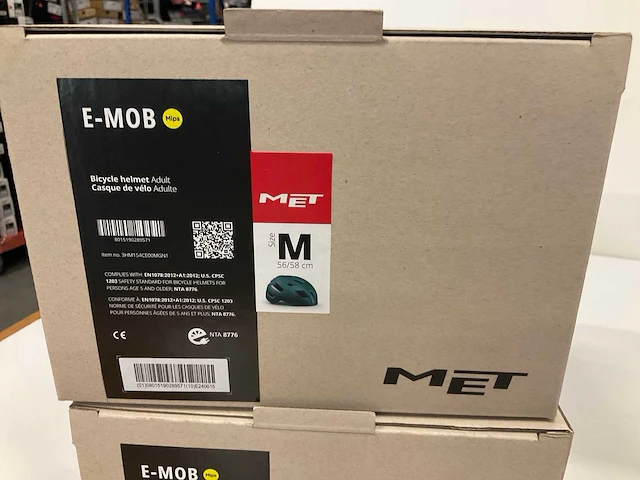 Met e-mob fietshelm maat m - afbeelding 4 van  4
