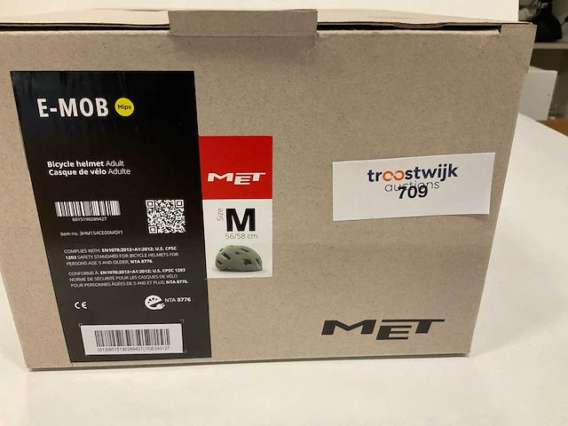 Met e-mob fietshelm maat m - afbeelding 4 van  4