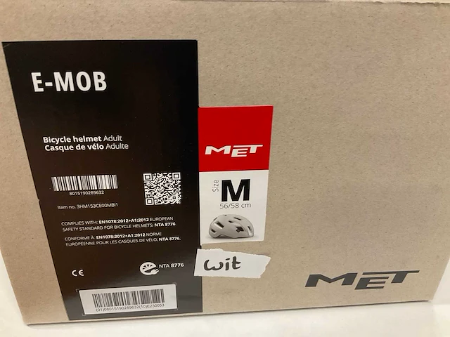 Met e-mob fietshelm maat m - afbeelding 4 van  4