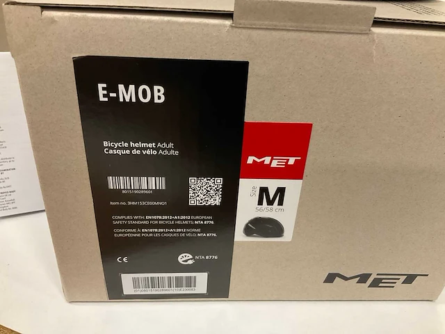 Met e-mob fietshelm maat m - afbeelding 4 van  4