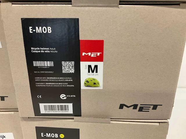 Met e-mob fietshelm maat m - afbeelding 4 van  4