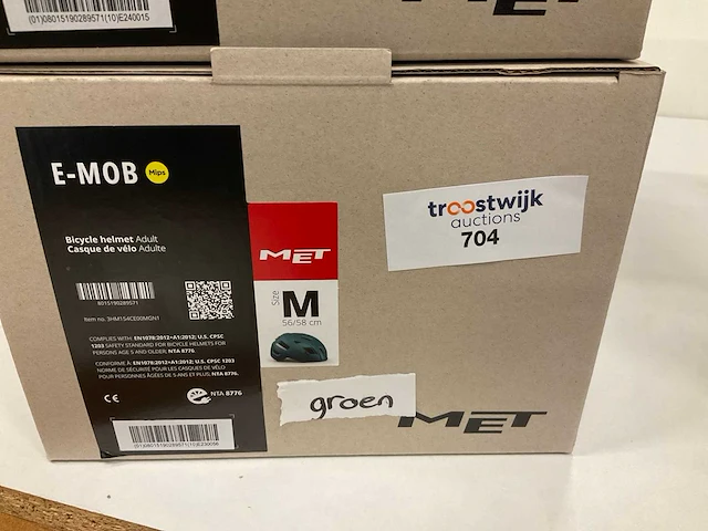 Met e-mob fietshelm maat m - afbeelding 4 van  4