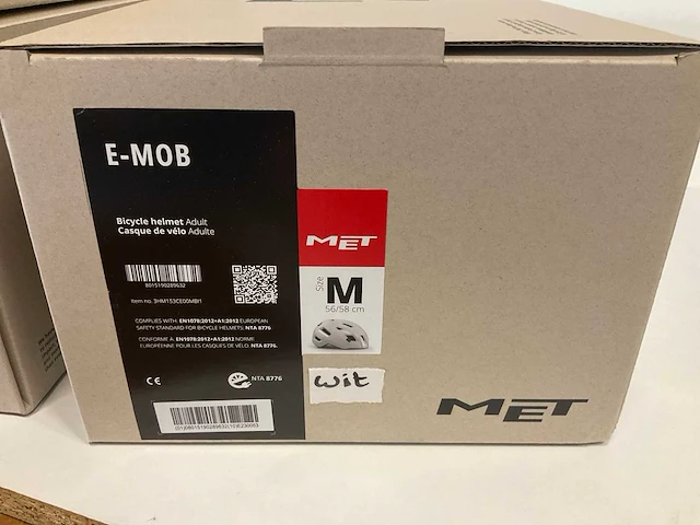 Met e-mob fietshelm maat m - afbeelding 3 van  3