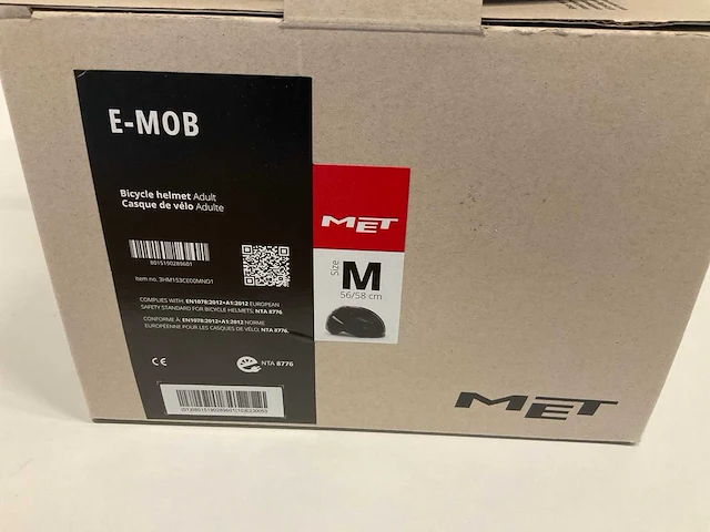 Met e-mob fietshelm maat m - afbeelding 3 van  3