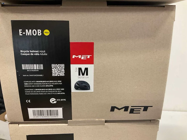 Met e-mob fietshelm maat s - afbeelding 4 van  4