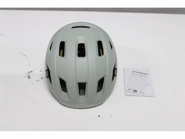 Met e-mob mips fietshelm mannen & vrouwen fietshelm maat m 56-58cm moss gray - afbeelding 2 van  2