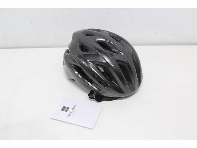 Met idolo fietshelm volwassenen maat m/l (52-59cm) titanium glossy - afbeelding 3 van  3