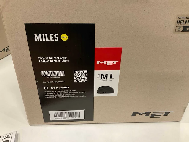 Met miles fietshelm maat m/l - afbeelding 4 van  4