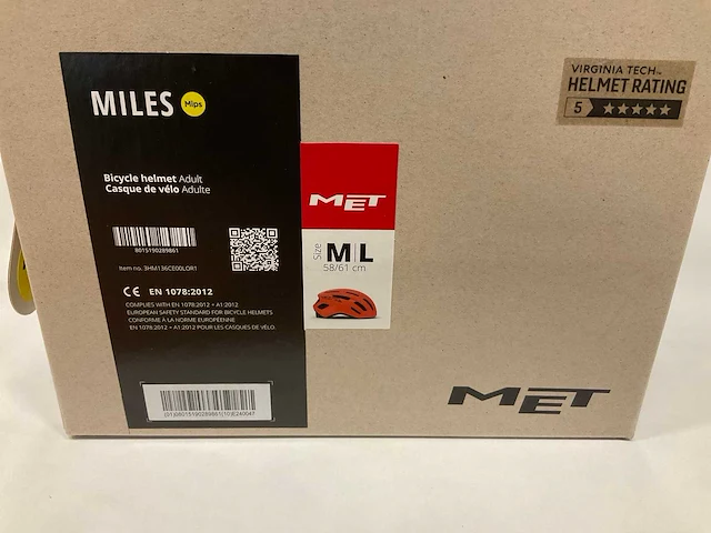 Met miles fietshelm maat m/l - afbeelding 4 van  4