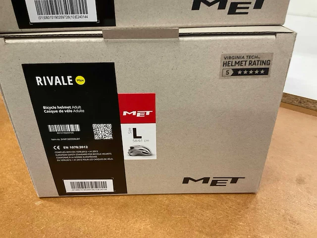 Met rivale fietshelm maat l - afbeelding 4 van  4