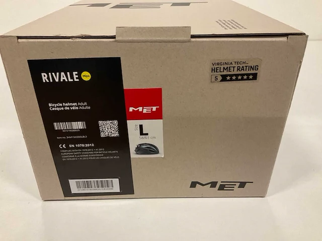 Met rivale fietshelm maat l - afbeelding 4 van  4