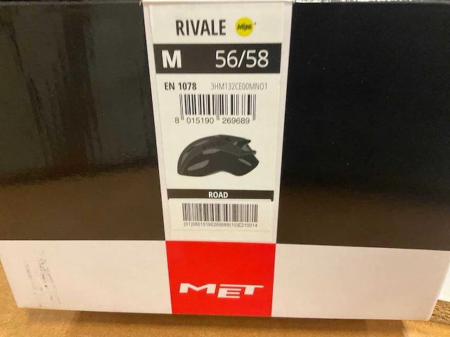 Met rivale fietshelm maat m - afbeelding 3 van  3