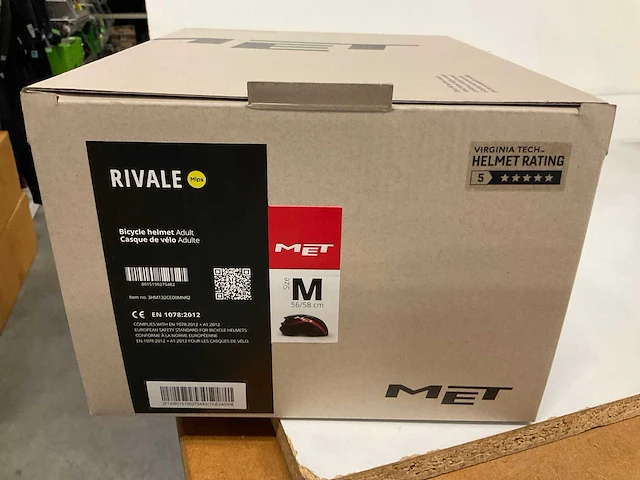 Met rivale fietshelm maat m - afbeelding 4 van  4