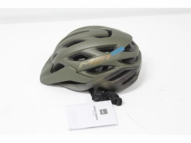 Met veleno fietshelm maat s (52-56cm) olive iridescent - afbeelding 1 van  2