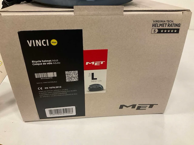 Met vinci fietshelm maat l - afbeelding 4 van  4