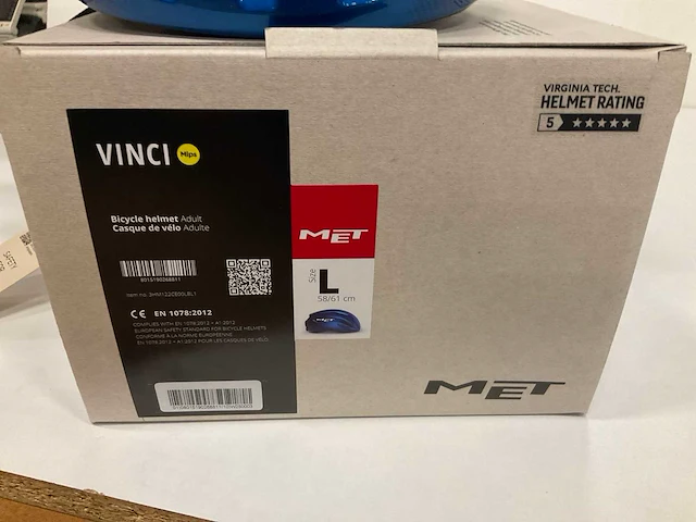 Met vinci fietshelm maat l - afbeelding 4 van  4