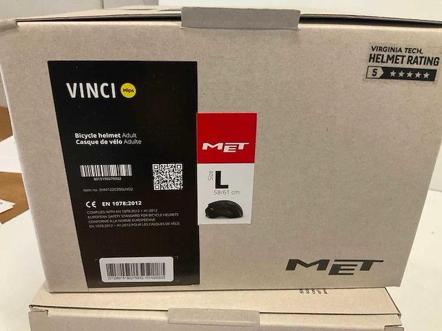 Met vinci fietshelm maat l - afbeelding 3 van  3